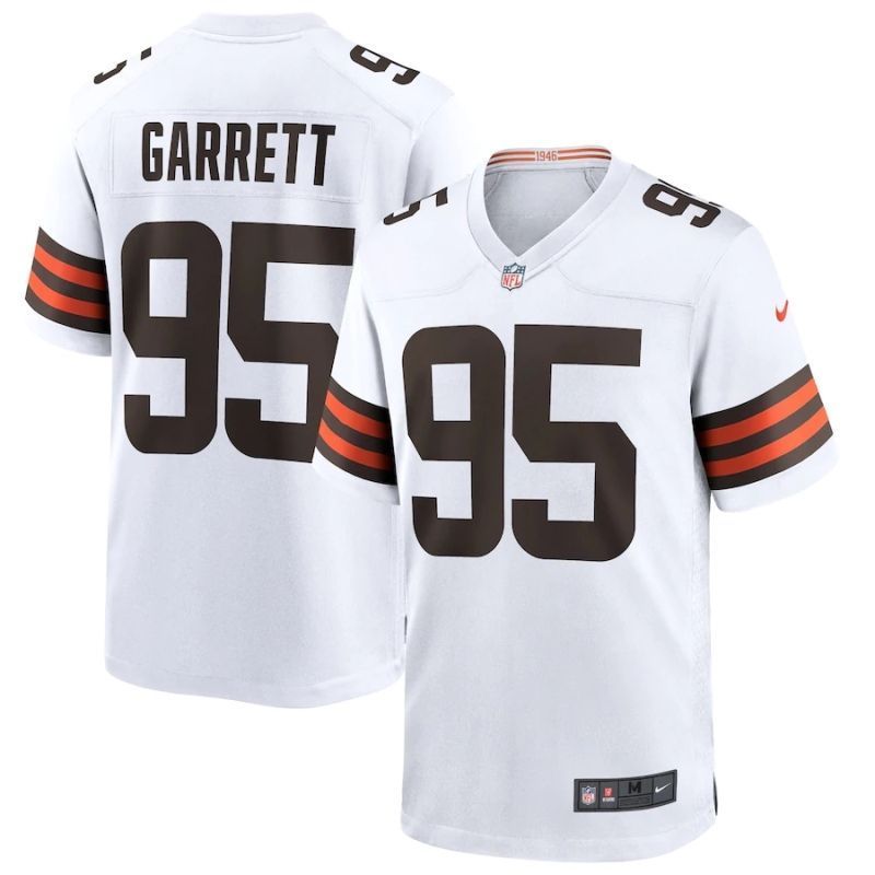 Cleveland Browns Myles Garrett #95 Nfl 2020 White Jersey