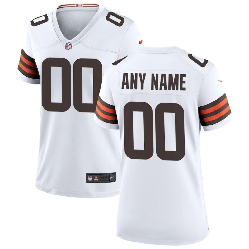 Cleveland Browns Nfl 2020 Personalized Custom White Custom Jersey