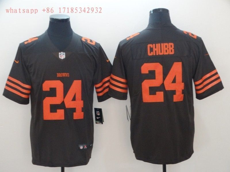 Cleveland Browns Nick Chubb #24 Nfl 2020 Black Jersey Jersey