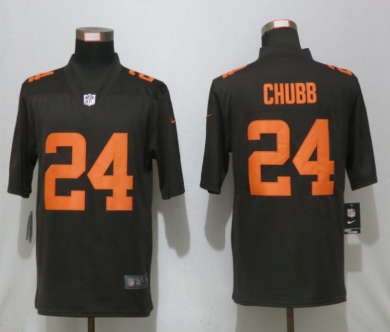 Cleveland Browns Nick Chubb #24 Nfl 2020 Black Jersey Jersey