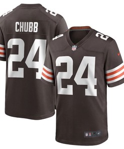 Cleveland Browns Nick Chubb #24 Nfl 2020 Brown Jersey Jersey