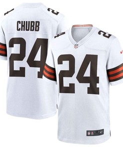 Cleveland Browns Nick Chubb #24 Nfl 2020 White Jersey