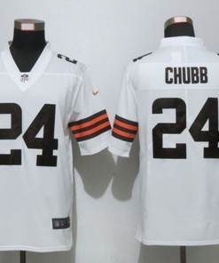 Cleveland Browns Nick Chubb #24 Nfl 2020 White Jersey Jersey