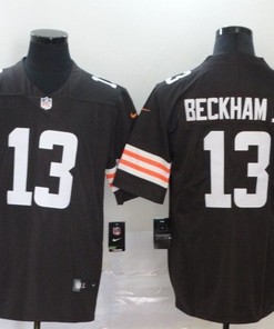 Cleveland Browns Odell Beckham Jr #13 Brown Orange White Stripe 2020 Nfl Jersey