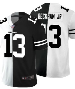 Cleveland Browns Odell Beckham Jr. #13 Nfl 2020 Black And White Jersey