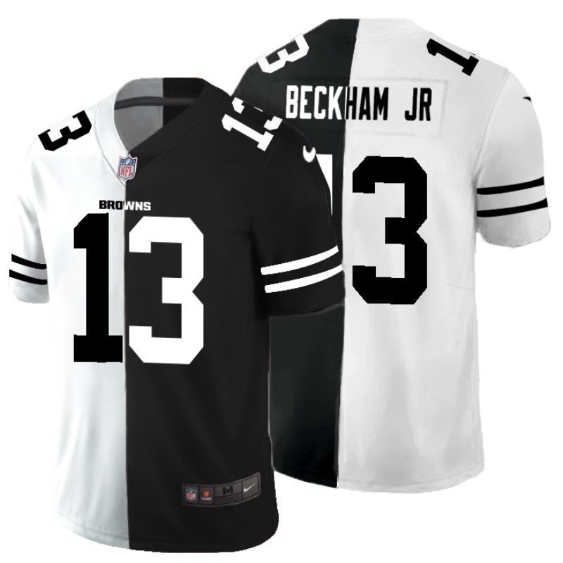 Cleveland Browns Odell Beckham Jr. #13 Nfl 2020 Black And White Jersey