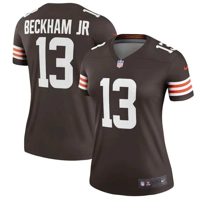Cleveland Browns Odell Beckham Jr #13 Nfl 2020 Brown Womens Jersey