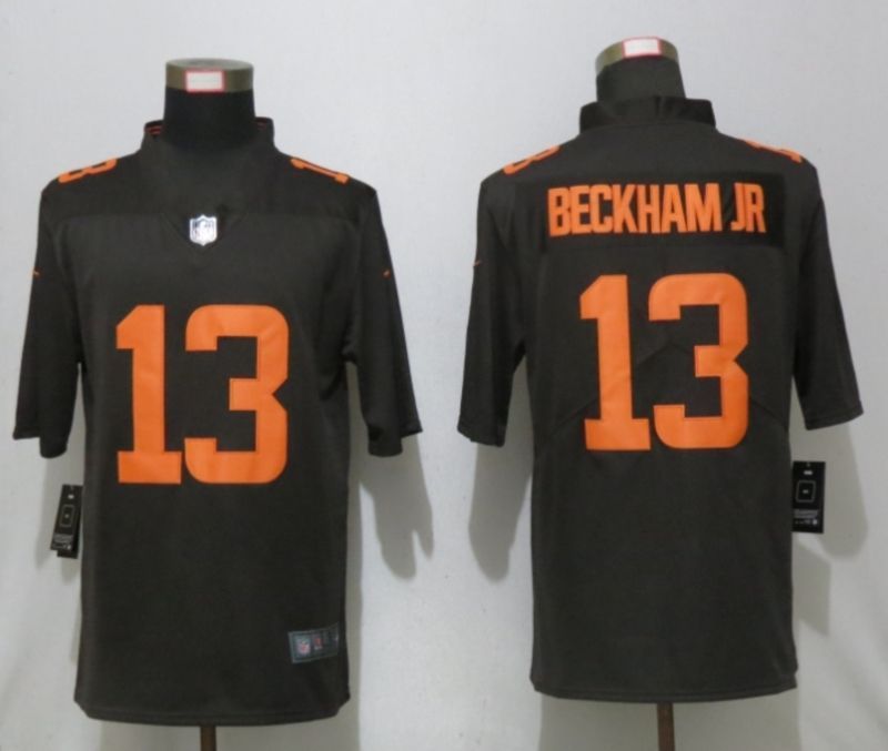 Cleveland Browns Odell Beckham Jr #13 Nfl 2020 Dark Brown Jersey