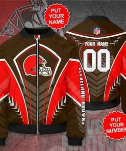 Cleveland Browns Personalized CB Bomber Jacket
