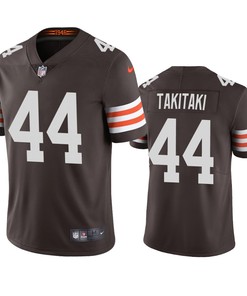 Cleveland Browns Sione Takitaki Brown 2020 Vapor Limited Jersey - Mens