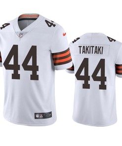 Cleveland Browns Sione Takitaki White 2020 Vapor Limited Jersey - Mens