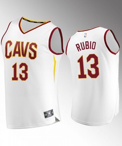 Cleveland Cavaliers 13 Ricky Rubio Association Jersey 2022-23 White