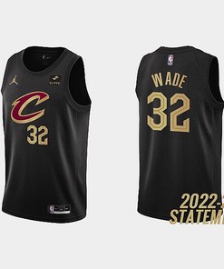 Cleveland Cavaliers 32 Dean Wade 2022-23 Statement Edition Black Men Jersey