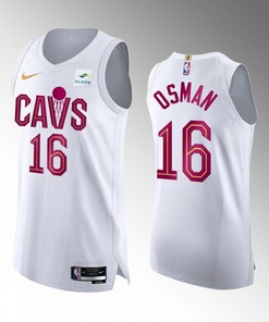 Cleveland Cavaliers Cedi Osman 16 2022-23 Association Edition White Jersey