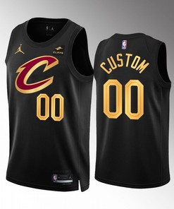 Cleveland Cavaliers Custom 00 Statement Edition Black Jersey 2022-23 Swingman