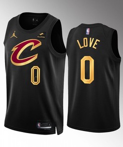 Cleveland Cavaliers Kevin Love 0 Statement Edition Black Jersey 2022-23 Swingman