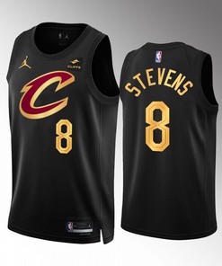 Cleveland Cavaliers Lamar Stevens 8 Statement Edition Black Jersey 2022-23 Swingman