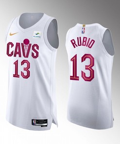 Cleveland Cavaliers Ricky Rubio 13 2022-23 Association Edition White Jersey
