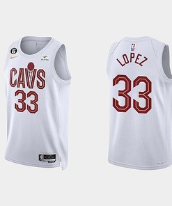 Cleveland Cavaliers Robin Lopez 33 2022-23 Association Edition White Men Jersey Swingman