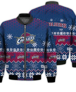 Cleveland Cavaliers Sports Football American Ugly Christmas Sweater Gifts Unisex 3D Bomber Jacket