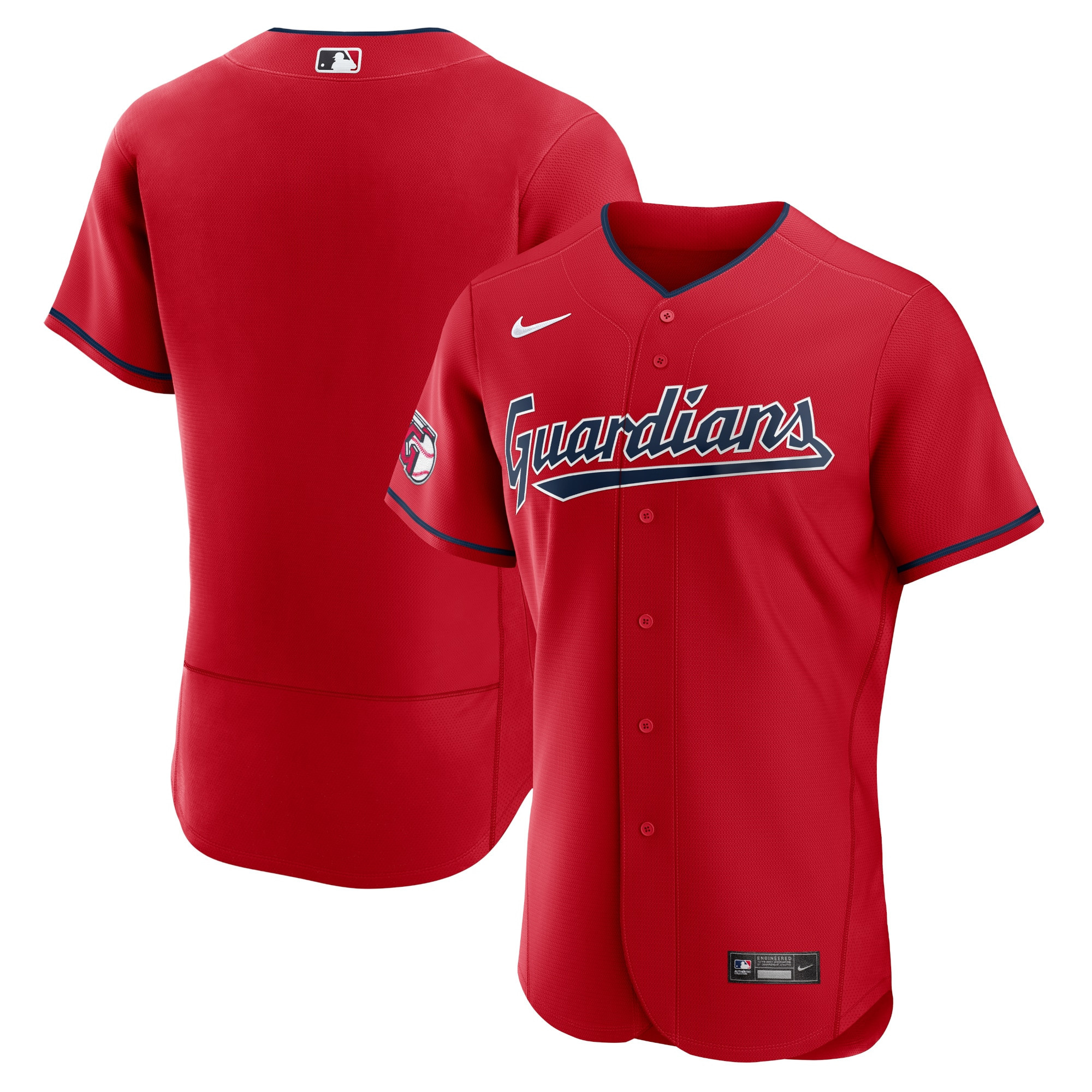 Cleveland Guardians Alternate Authentic Team Jersey - Red Mlb