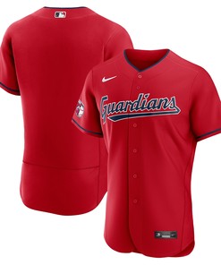 Cleveland Guardians Alternate Authentic Team Jersey Red Mlb
