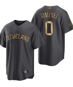 Cleveland Guardians Andres Gimenez Charcoal 2022-23 All-Star Game Jersey