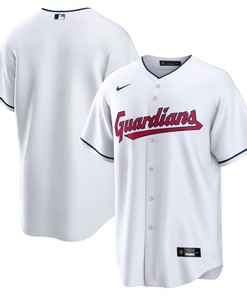 Cleveland Guardians Home Blank Replica Jersey - White Mlb