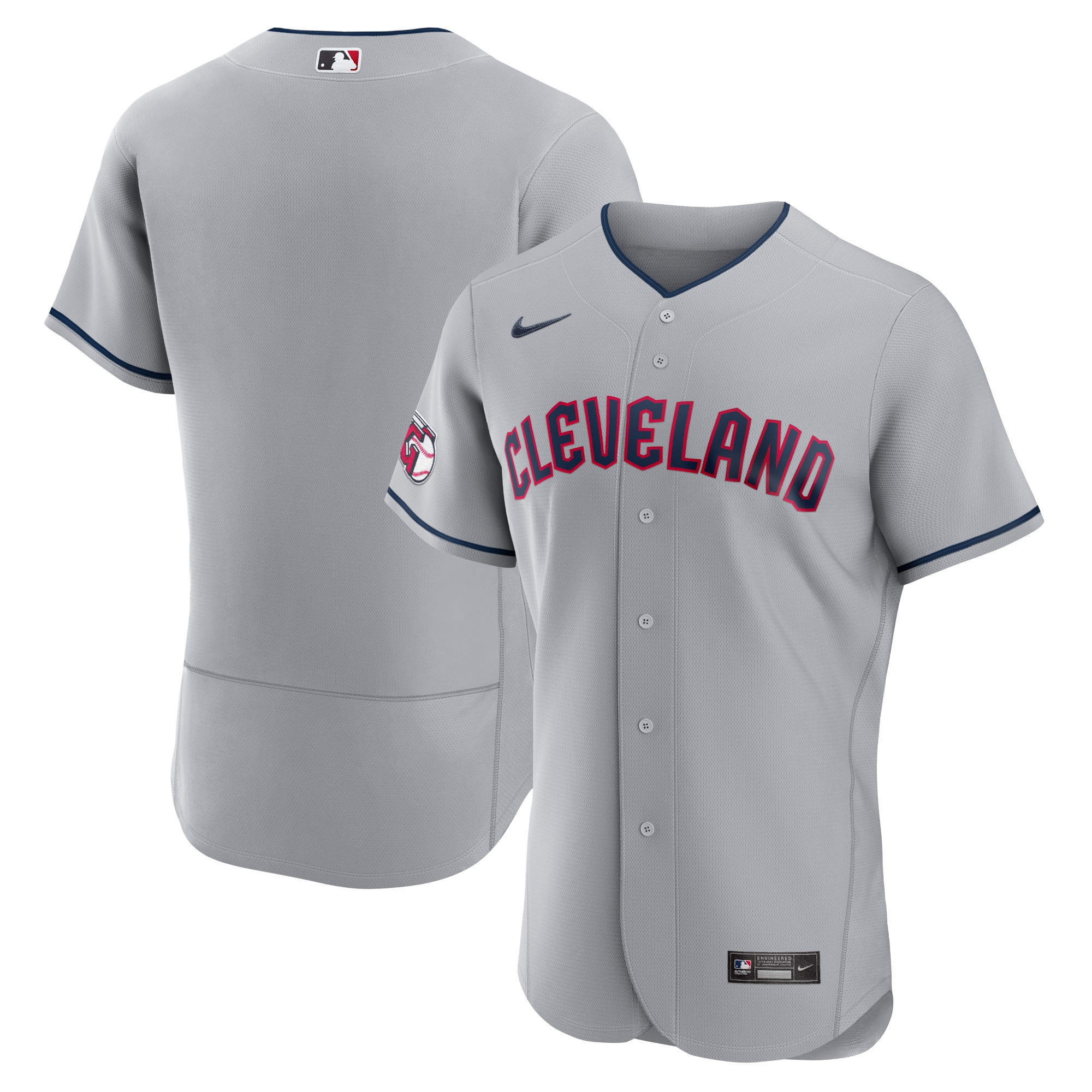 Cleveland Guardians Road Authentic Team Jersey Gray Mlb