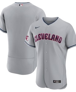 Cleveland Guardians Road Authentic Team Jersey Gray Mlb A7