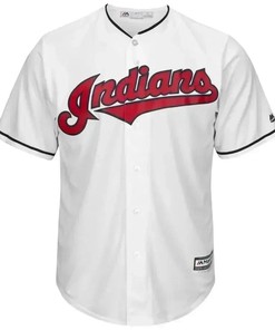 Cleveland Indians Home Big And Tall Cool Base Team Jersey - White