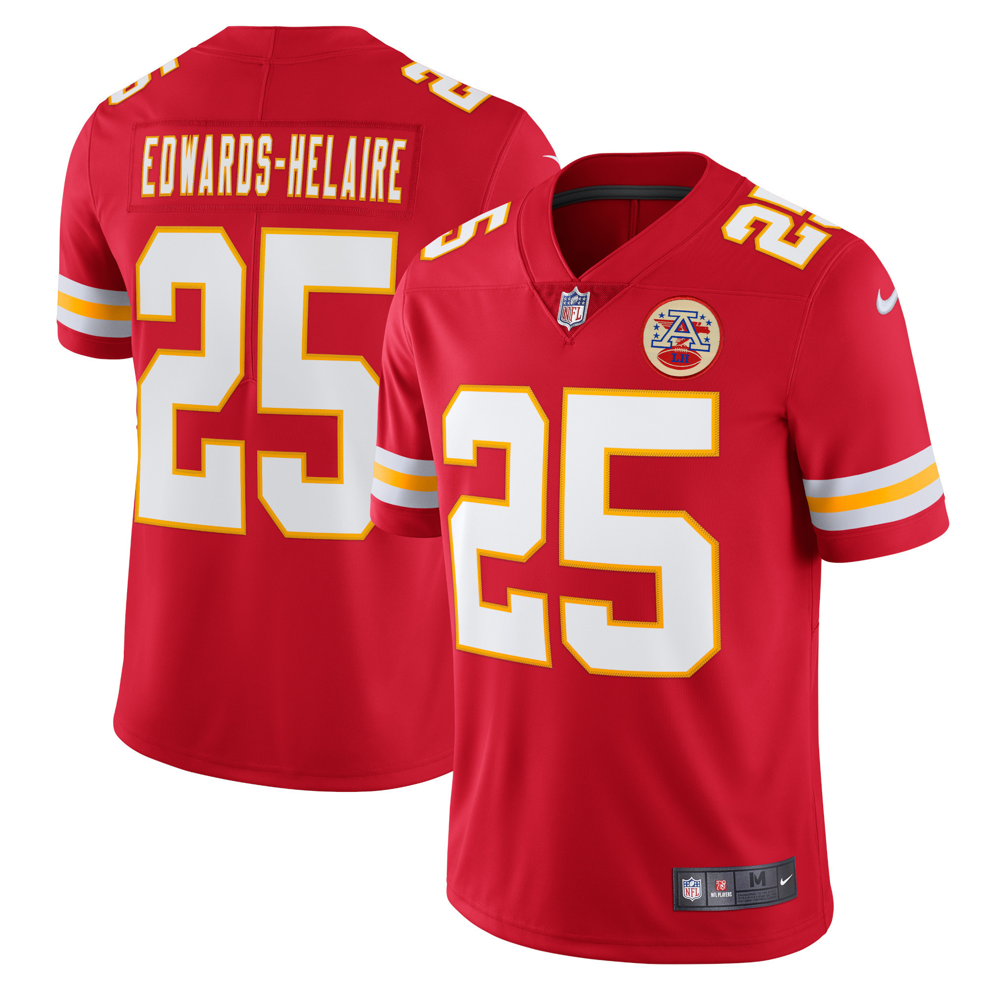 Clyde Edwards Helaire Kansas City Chiefs Vapor Limited Jersey Red Nfl