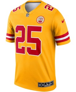 Clyde Edwards-Helaire 25 Kansas City Chiefs Inverted Legend Jersey - Gold