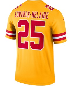 Clyde Edwards-Helaire 25 Kansas City Chiefs Inverted Legend Jersey - Gold