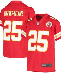Clyde Edwards-Helaire 25 Kansas City Chiefs Youth Team Game Jersey - Red