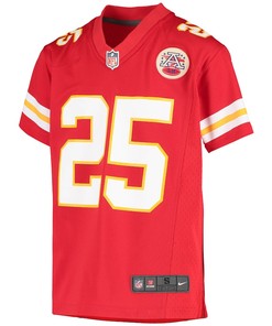 Clyde Edwards-Helaire 25 Kansas City Chiefs Youth Team Game Jersey - Red