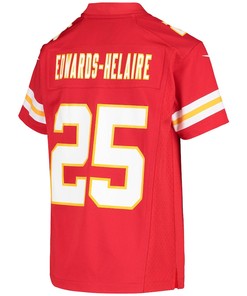 Clyde Edwards-Helaire 25 Kansas City Chiefs Youth Team Game Jersey - Red
