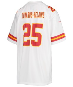 Clyde Edwards-Helaire Kansas City Chiefs Youth Game Jersey - White
