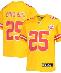 Clyde Edwards-Helaire Kansas City Chiefs Youth Inverted Team Game Jersey - Gold