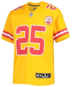 Clyde Edwards-Helaire Kansas City Chiefs Youth Inverted Team Game Jersey - Gold