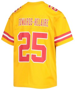 Clyde Edwards-Helaire Kansas City Chiefs Youth Inverted Team Game Jersey - Gold