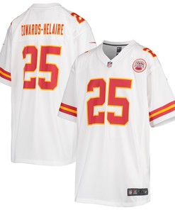 Clyde Edwards-helaire Kansas City Chiefs Game Jersey - White Nfl