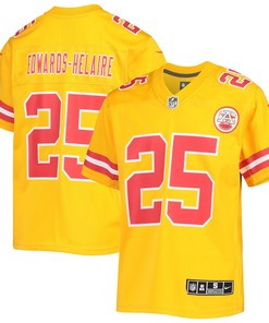 Clyde Edwards-helaire Kansas City Chiefs Inverted Team Game Jersey - Gold Nfl