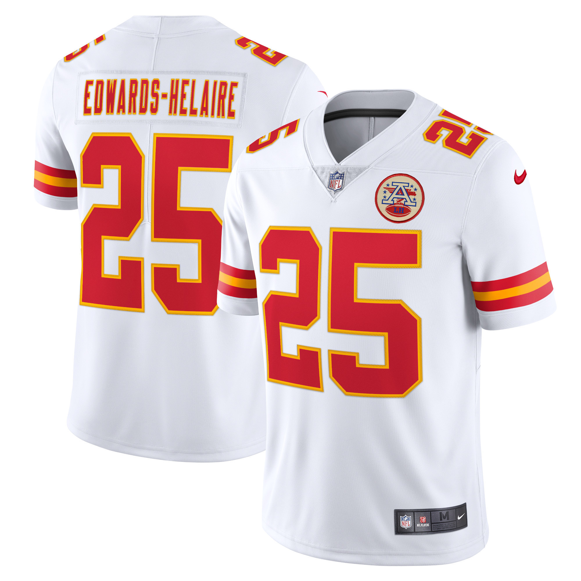 Clyde Edwards-helaire Kansas City Chiefs Vapor Limited Jersey - White Nfl
