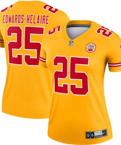 Clyde Edwards-helaire Kansas City Chiefs Womens Inverted Legend Jersey - Gold Nfl