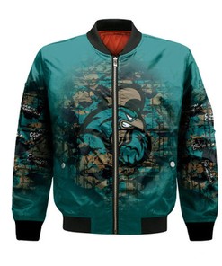 Coastal Carolina Chanticleers Bomber Jacket Camouflage Vintage  - NCAA