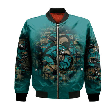Coastal Carolina Chanticleers Bomber Jacket Camouflage Vintage - NCAA