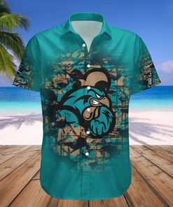 Coastal Carolina Chanticleers Hawaiian Shirt Set Camouflage Vintage