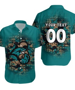 Coastal Carolina Chanticleers Hawaiian Shirt Set Camouflage Vintage