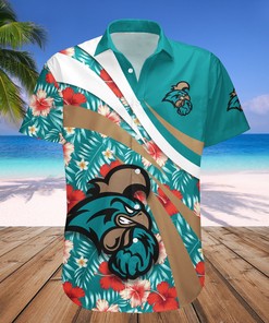 Coastal Carolina Chanticleers Hawaiian Shirt Set Hibiscus Sport Style